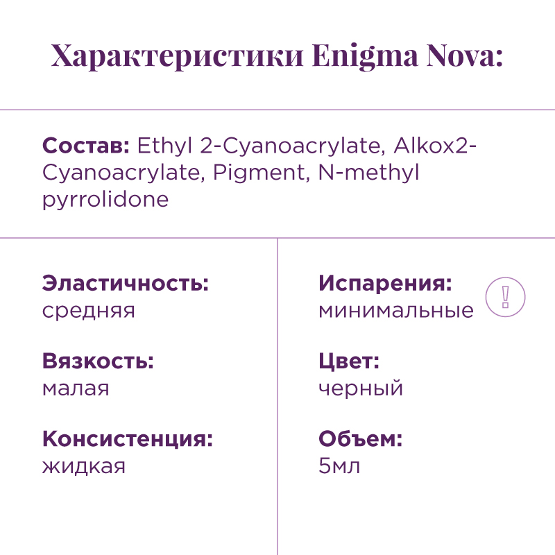 Клей черный Enigma «Nova» (5ml)