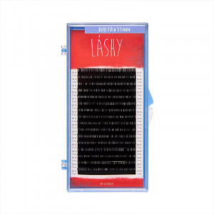 Черные ресницы LASHY C / 0.07 (одна длина) 16 линий