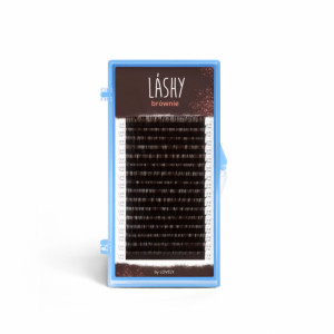 Коричневые ресницы LASHY Brownie D / 0.1 (одна длина) 16 линий