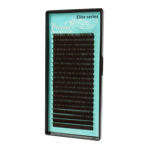 Ресницы "Черный шоколад" ELITE ULTRA Vivienne L+ / 0.1 (микс) 20 линий